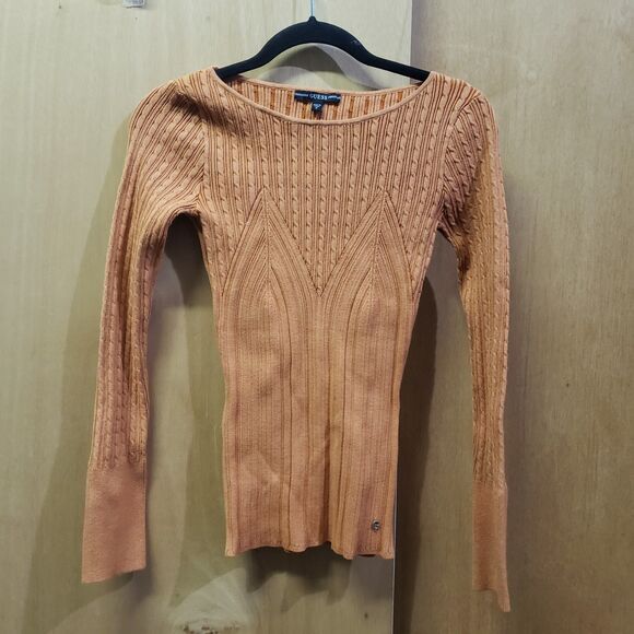 GUESS Women's Julie Long Sleeve Sweater
orange long-sleeved ribbed knit
SZ M
JJJ - Picture 2 of 7